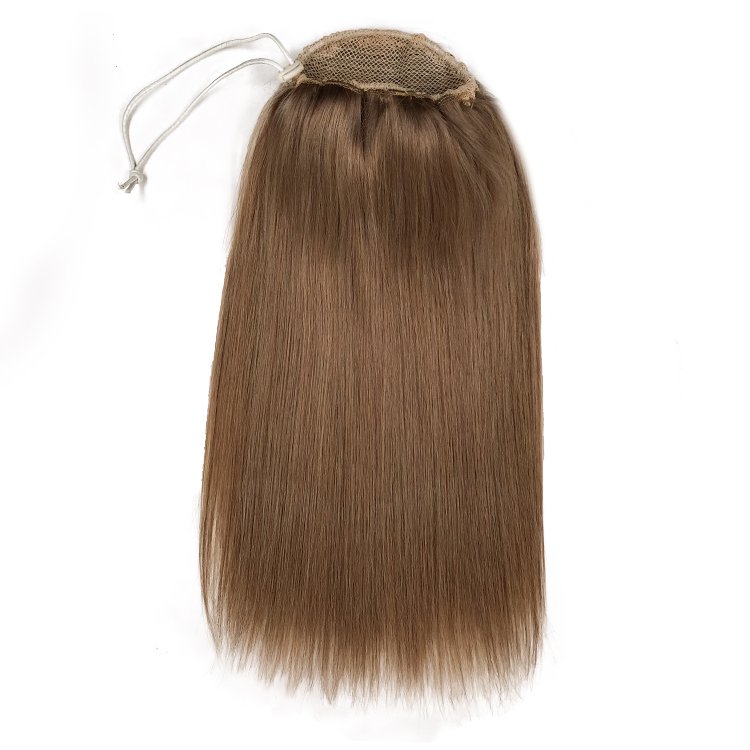 High Quality 100% Human Hair Extensions Drawstring Ponytail Customized Color Ponytail Hair