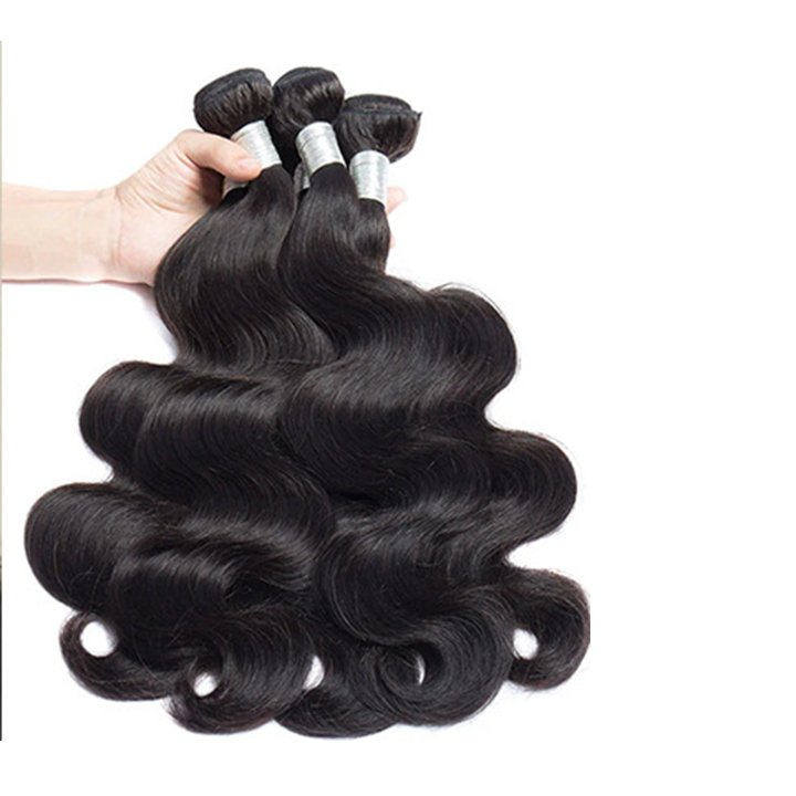 100% Raw Virgin Indian Human Hair Bundles, 100g Brazilian Human Hair Extensions Natural Color Body wave For Women
