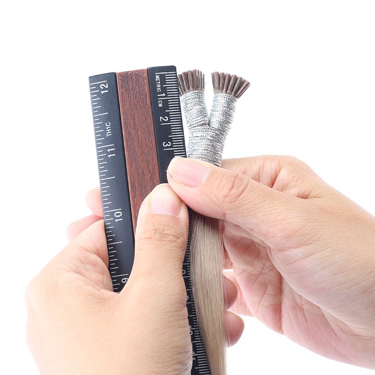 Luxury Private Label Double Drawn Russian Cuticle Aligned Keratin I Tip Human Hair Extensions