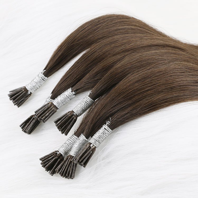 Luxury Private Label Double Drawn Russian Cuticle Aligned Keratin I Tip Human Hair Extensions
