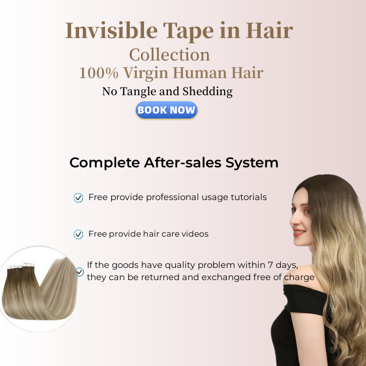 Luxury 12A Quality 12/30 Inches Virgin Cuticle Aligned Human Hair Extensions Invisible Tape in Tape Hair Extension