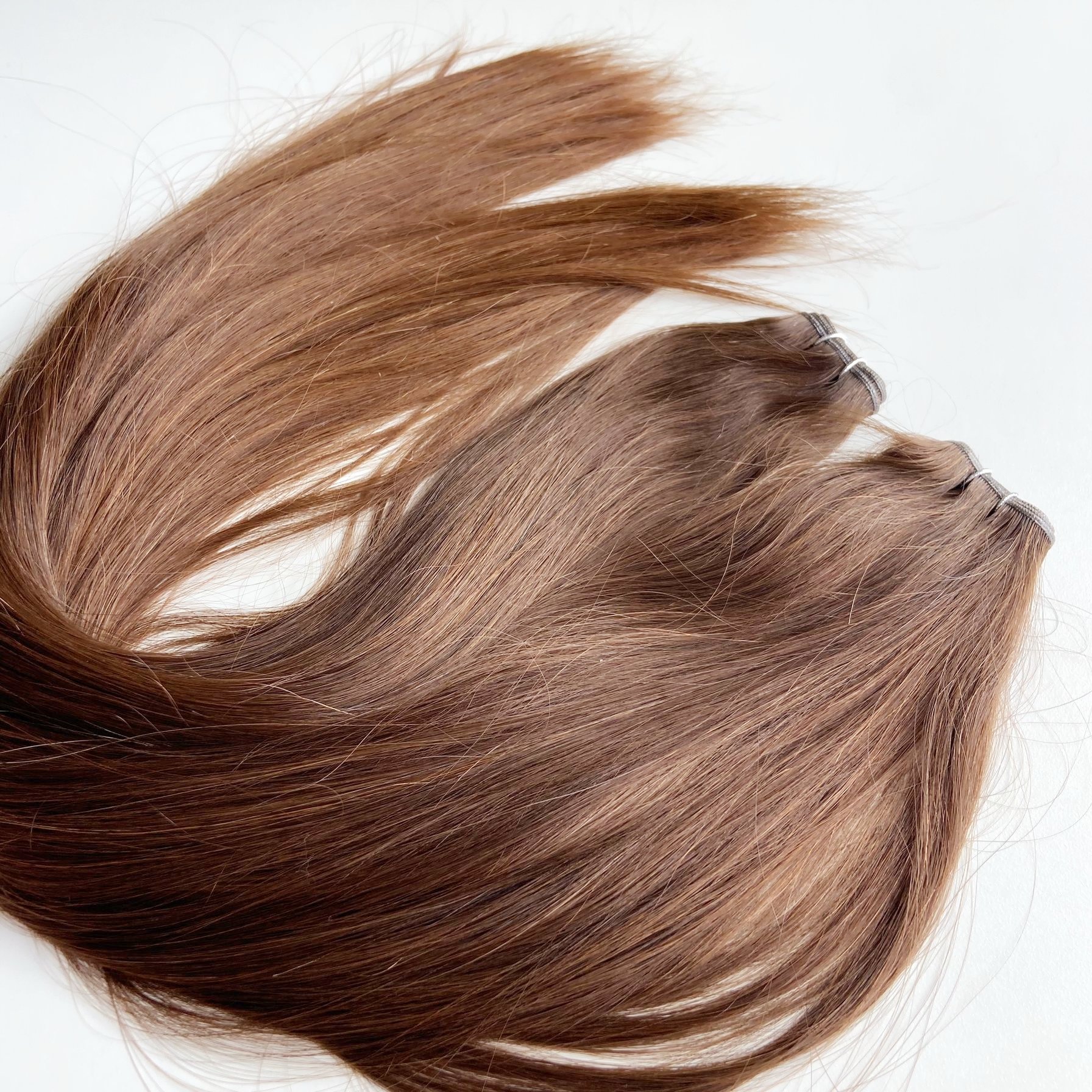 Unprocessed nature wavy Virgin Cuticle Intact Hair Bundle Vendors Bulk Double Drawn Weft russian Human Hair Extensions