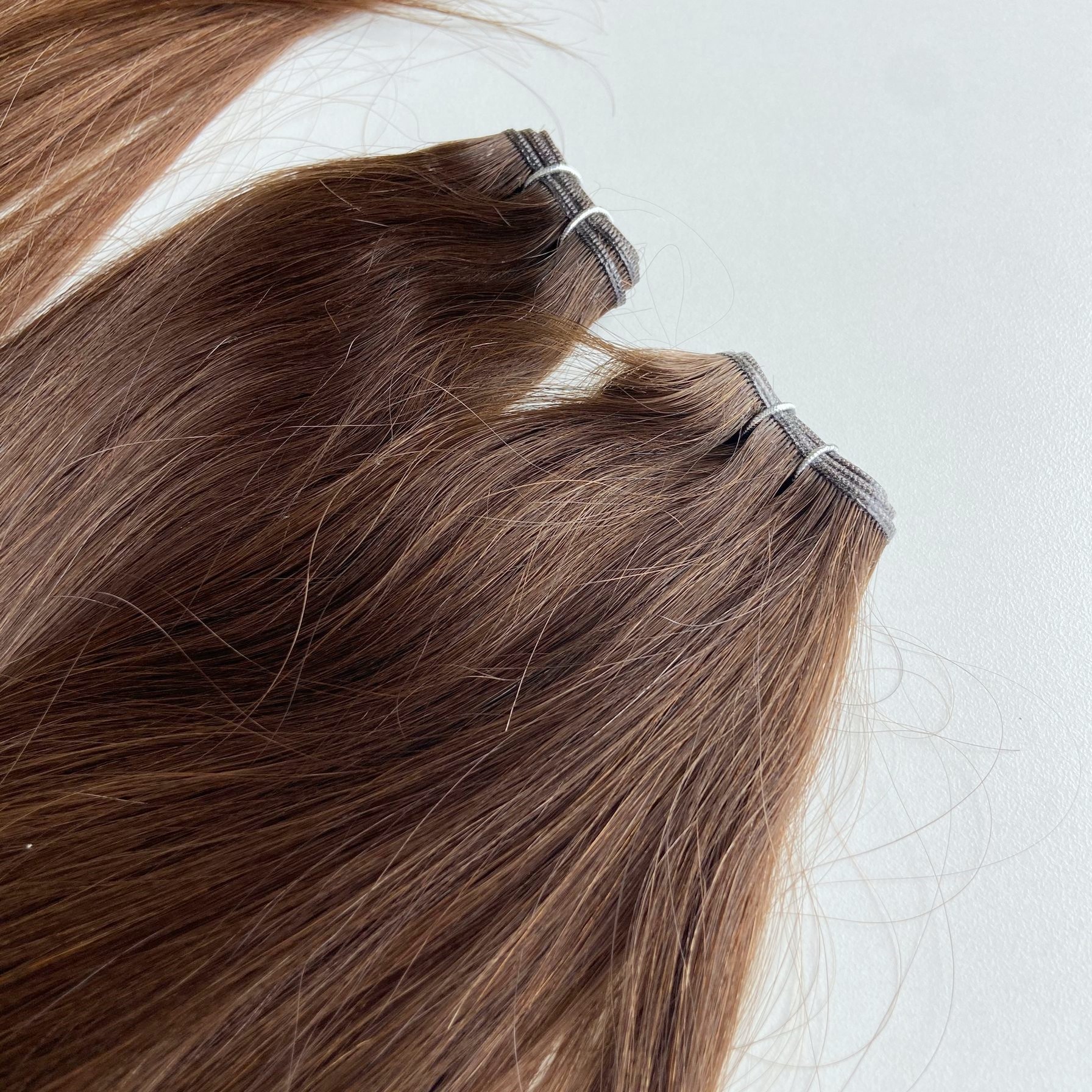 Unprocessed nature wavy Virgin Cuticle Intact Hair Bundle Vendors Bulk Double Drawn Weft russian Human Hair Extensions