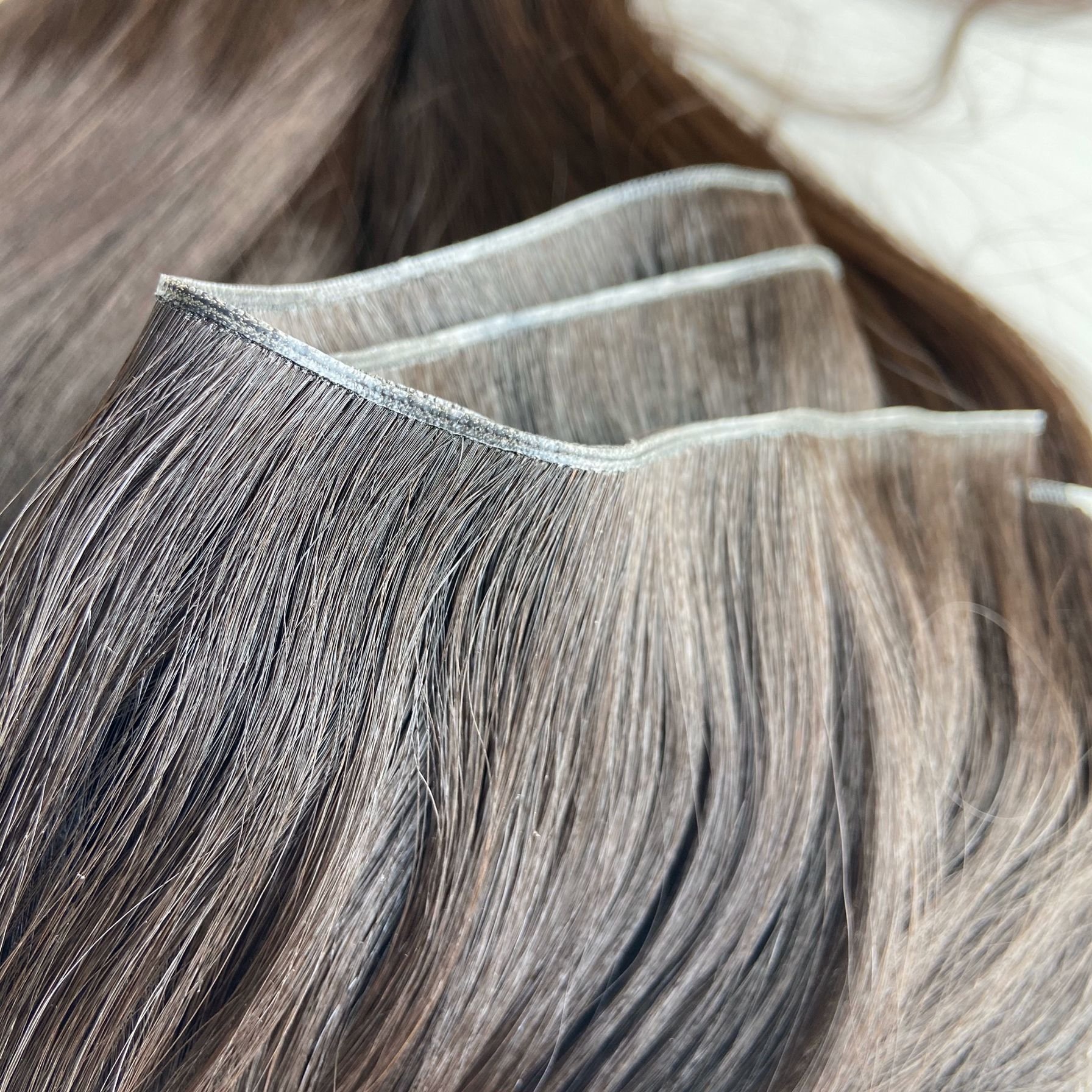 Unprocessed nature wavy Virgin Cuticle Intact Hair Bundle Vendors Bulk Double Drawn Weft russian Human Hair Extensions
