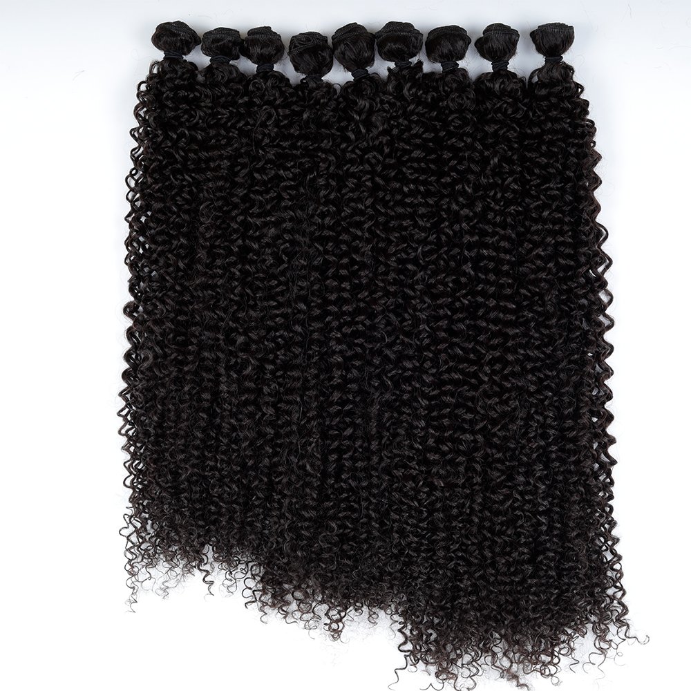 9pcs Soft Washable Synthetic Hair Extension High-Temperature Fiber Crochet Hair Customization for Curl Braiding Hair Upgrade