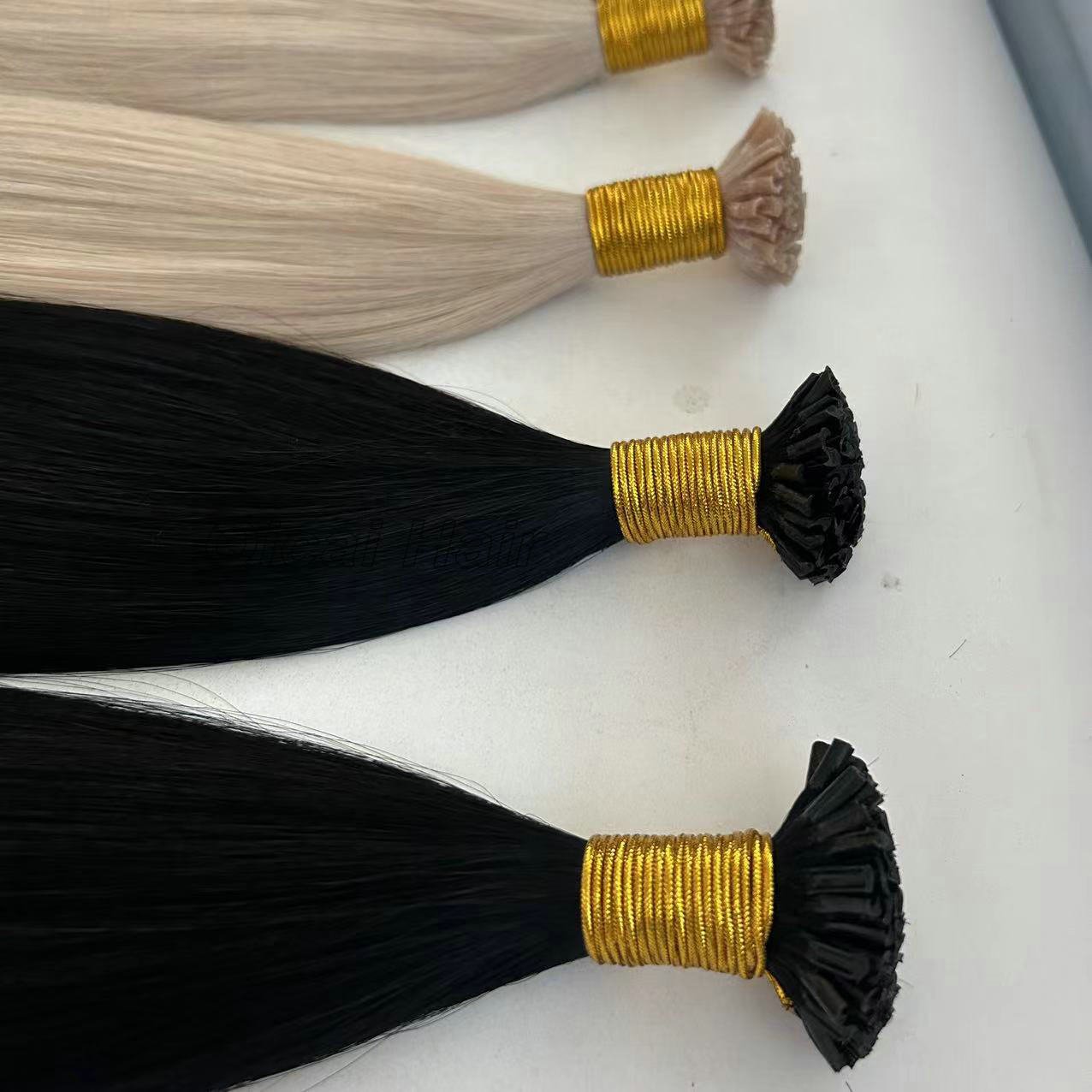 Best Quality Double Drawn U Tip Russian Hair Straight Raw Virgin Remy Hair Cuticle Aligned Nail Tip Human Hair Extensions