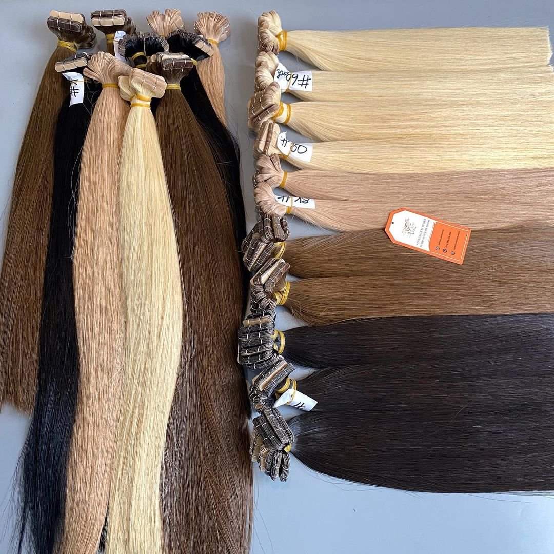 Full Cuticle Tape In Hair Extension Remy Skin Tape Human Hair Extensions 100% Tape In Hair Extensions