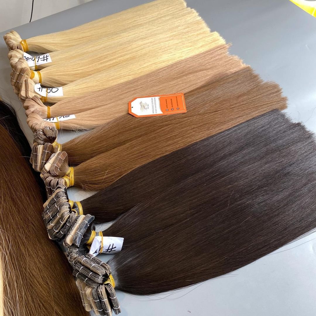 Full Cuticle Tape In Hair Extension Remy Skin Tape Human Hair Extensions 100% Tape In Hair Extensions