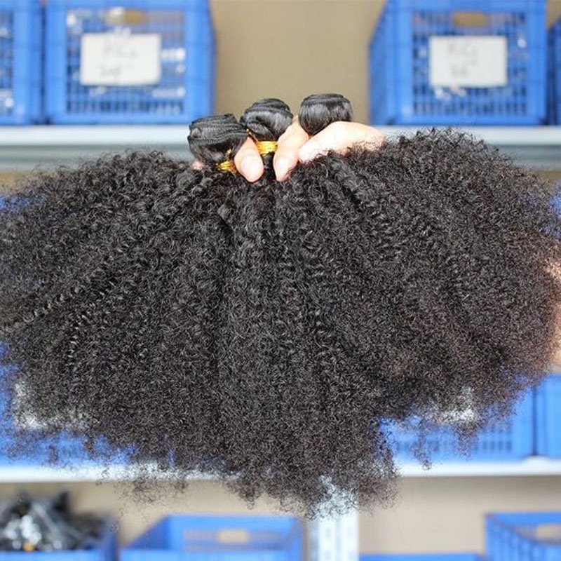 Cheap Brazilian Human Hair Extensions Bundles Raw Vietnamese Hair Bundles VirginAfro Kinky Curly Bulk Human Hair Bundle