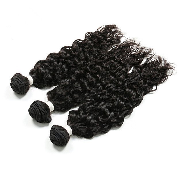 Cheap water wave 12A virgin brazilian hair bundles, 100% real virgin human hair extension sew in weave bundles