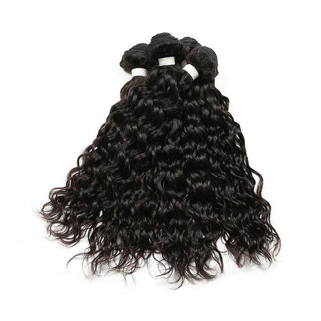 Cheap water wave 12A virgin brazilian hair bundles, 100% real virgin human hair extension sew in weave bundles
