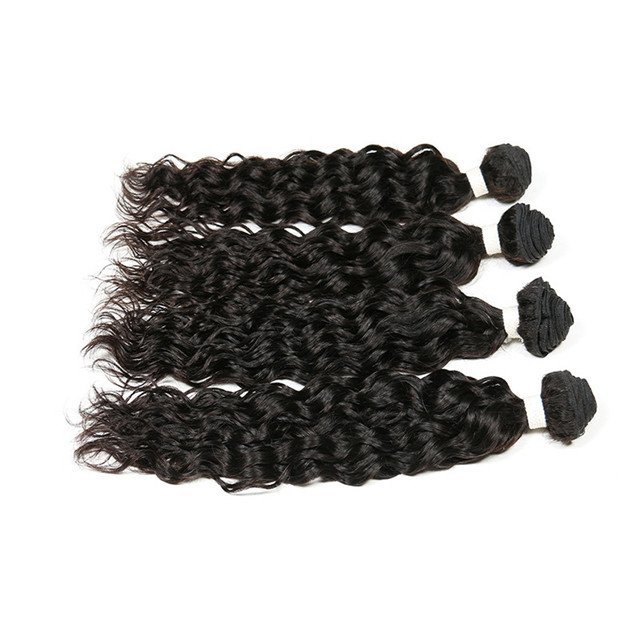 Cheap water wave 12A virgin brazilian hair bundles, 100% real virgin human hair extension sew in weave bundles