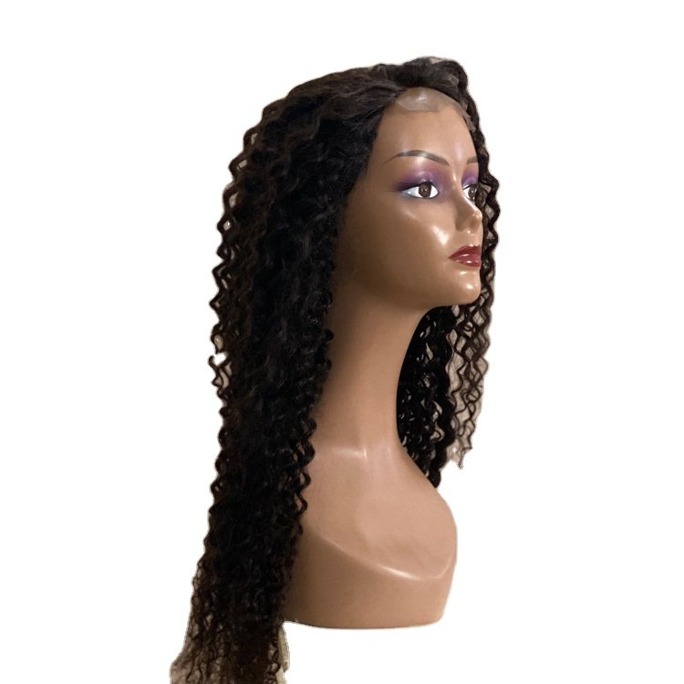 Ready Bulk Stock Available of 4x4 Kinky Curly Closure Wigs HD Lace Human Hair Extensions by Indian Manufacturer