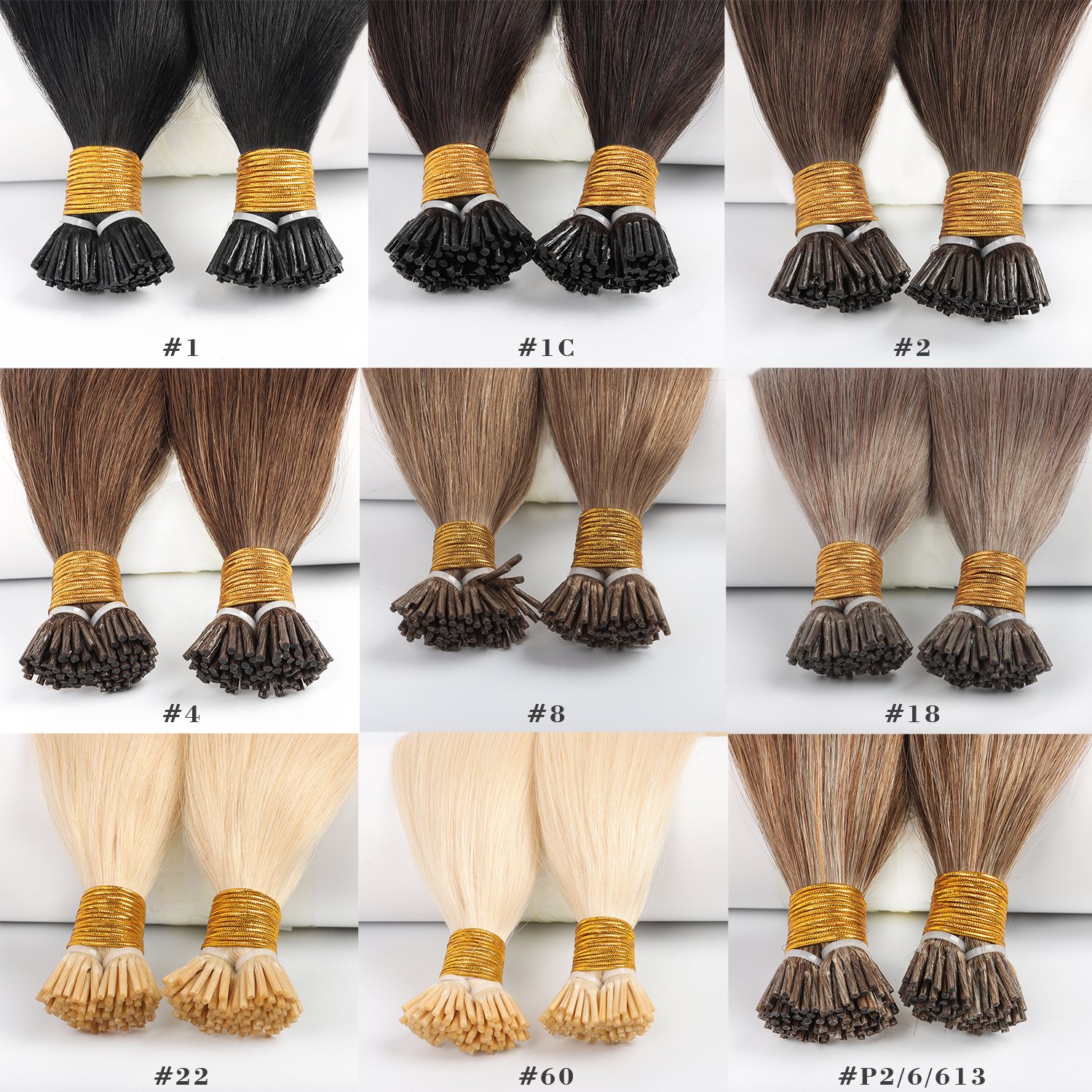 100% Remy Double Drawn Keratin Hair Extensions Blonde I Tip Hair Extensions Virgin Human Hair Wholesale Vendor