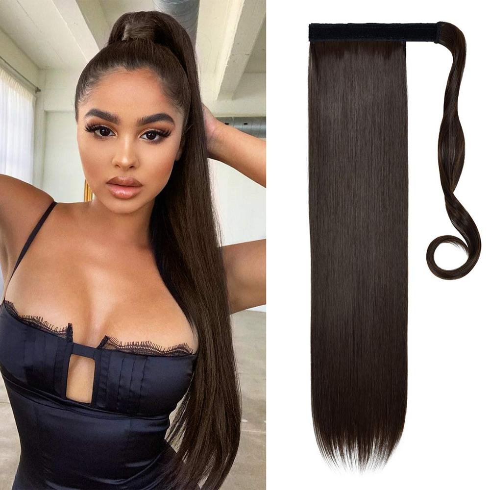 Hot Selling Blonde pony tail 10-16-20-28 inch ponytail hair extensions human hair cuticle aligned hair extensions vendor