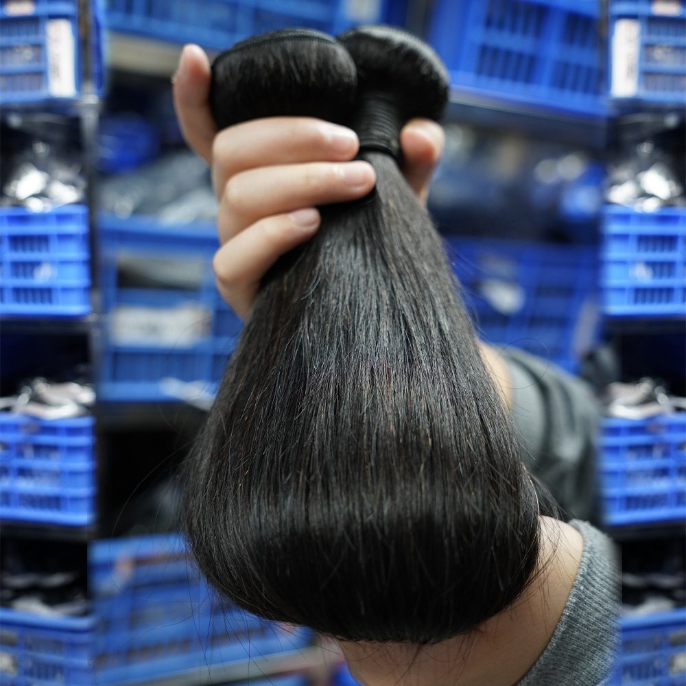 Wholesale Raw Cambodian Hair Bundles Cuticle Aligned Natural Human Hair Bundle Raw Mink Virgin Cheap Human Hair Extension Vendor