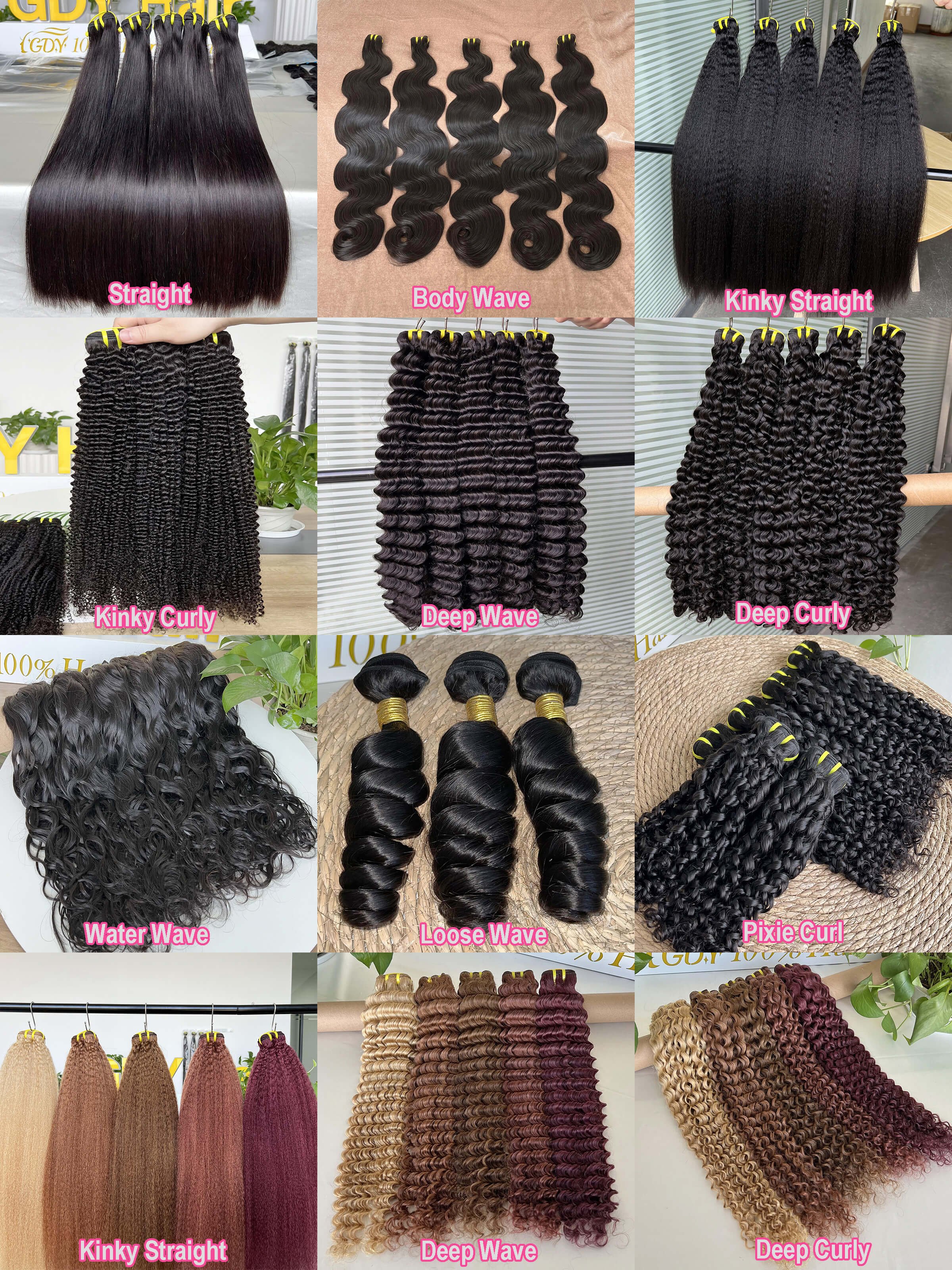 Wholesale Light Yaki Straight Indian Human Hair Extensions Brazilian Double Drawn Yaki Hair Extensions Bundles