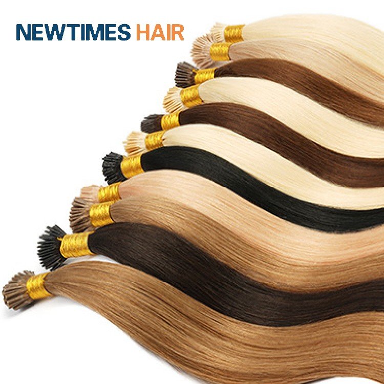 Wholesale Double Drawn Raw Virgin Hair body wave russian i Tips Human Hair Extensions