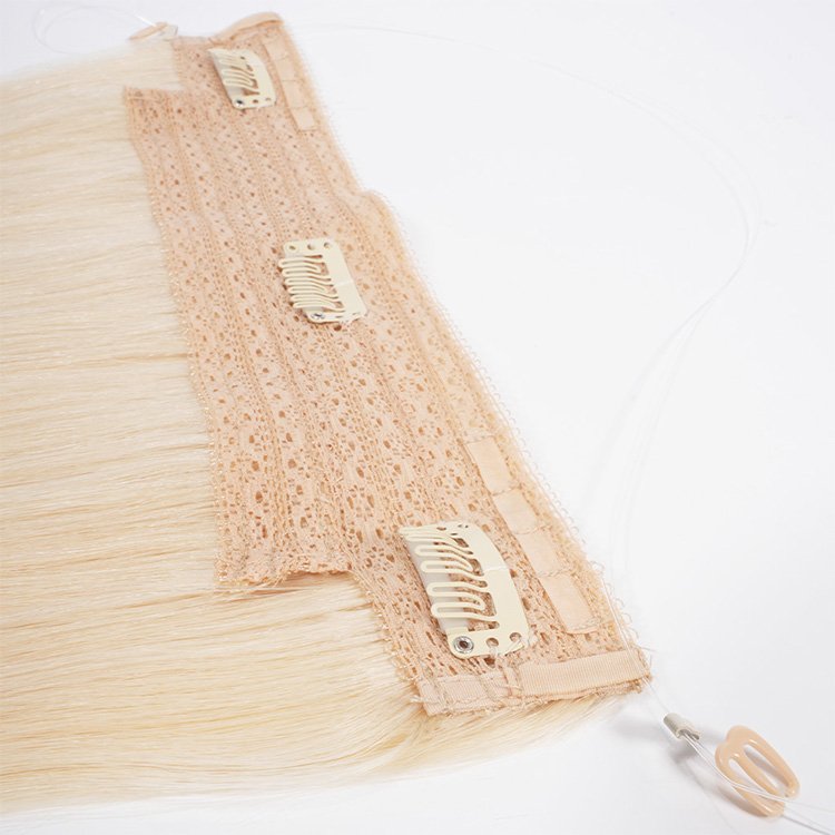Virgin Keratin halo Human Hair Extension Wholesale Double Drawn Italian Prebonded halo hair extensions