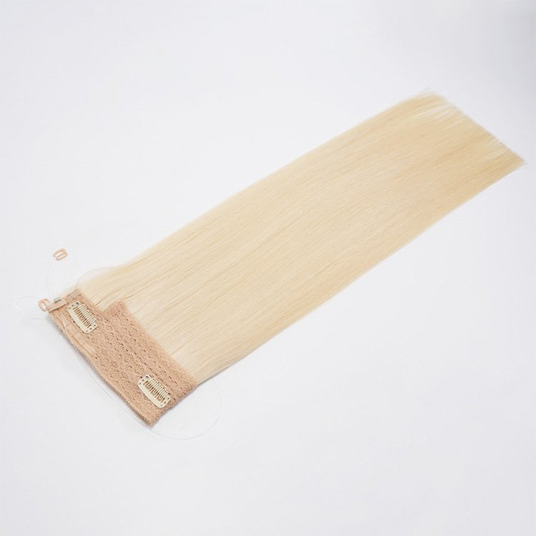 Virgin Keratin halo Human Hair Extension Wholesale Double Drawn Italian Prebonded halo hair extensions
