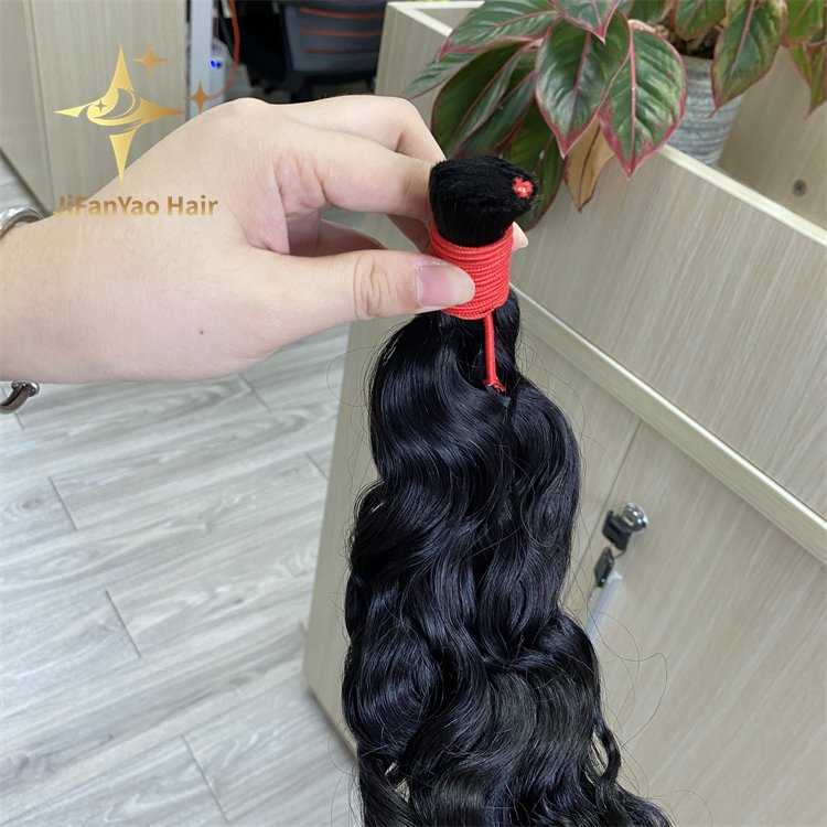 Hot sale Wholesale Full Bulk Human Hair For Braiding Water wave Braiding Hair No Weft Human Hair Extensions