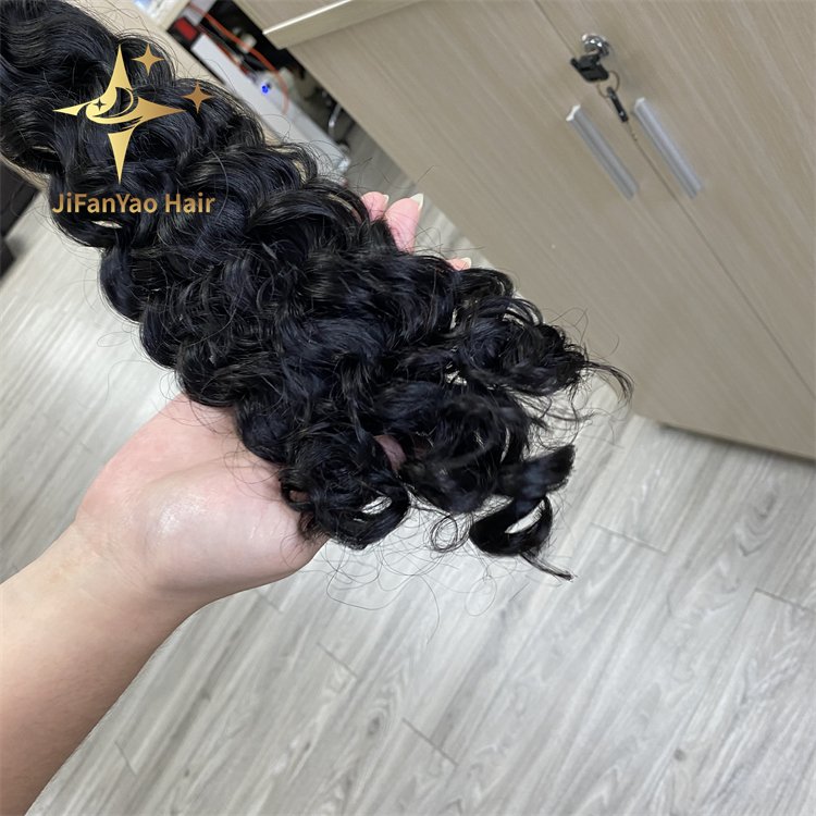 Hot sale Wholesale Full Bulk Human Hair For Braiding Water wave Braiding Hair No Weft Human Hair Extensions