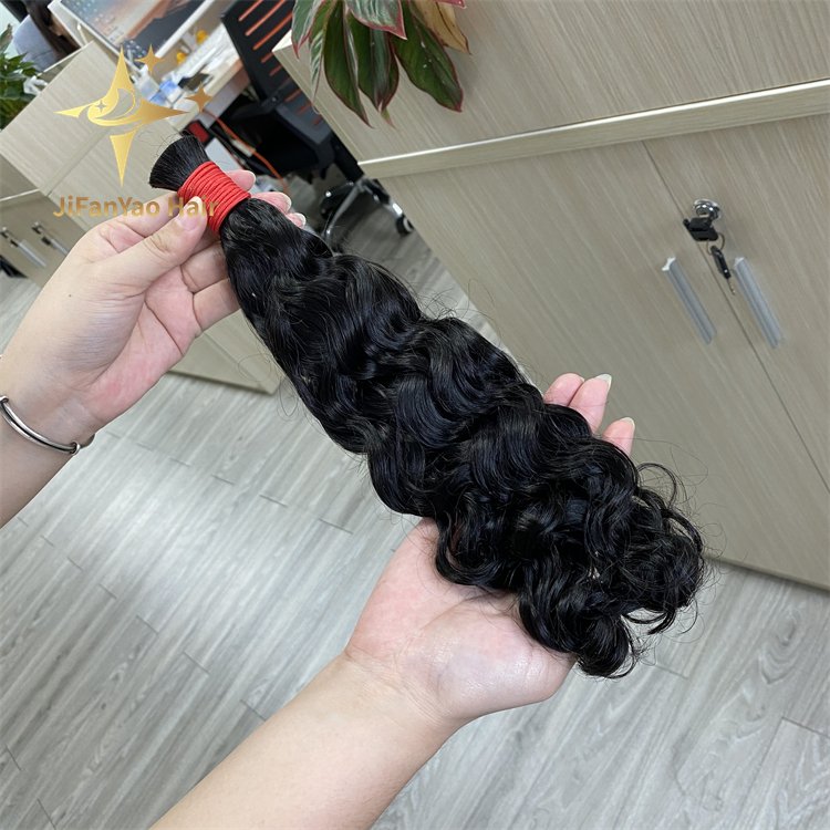 Hot sale Wholesale Full Bulk Human Hair For Braiding Water wave Braiding Hair No Weft Human Hair Extensions