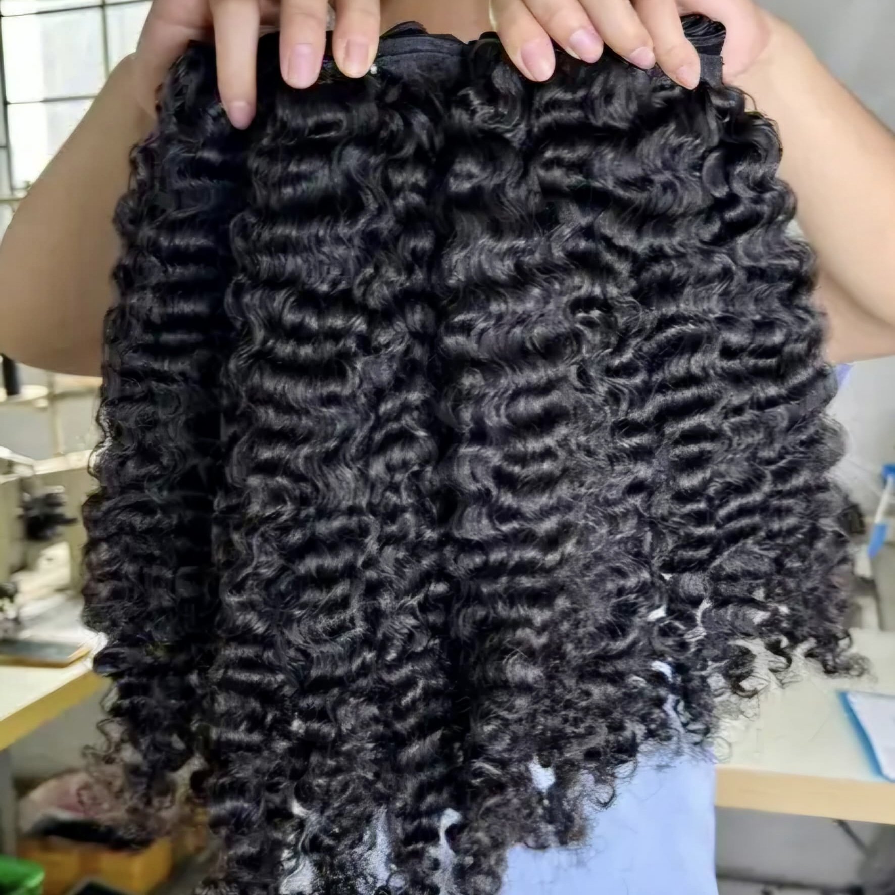 Factory Vendor Raw Vietnamese human hair extension raw hair Burmese Curly bundles