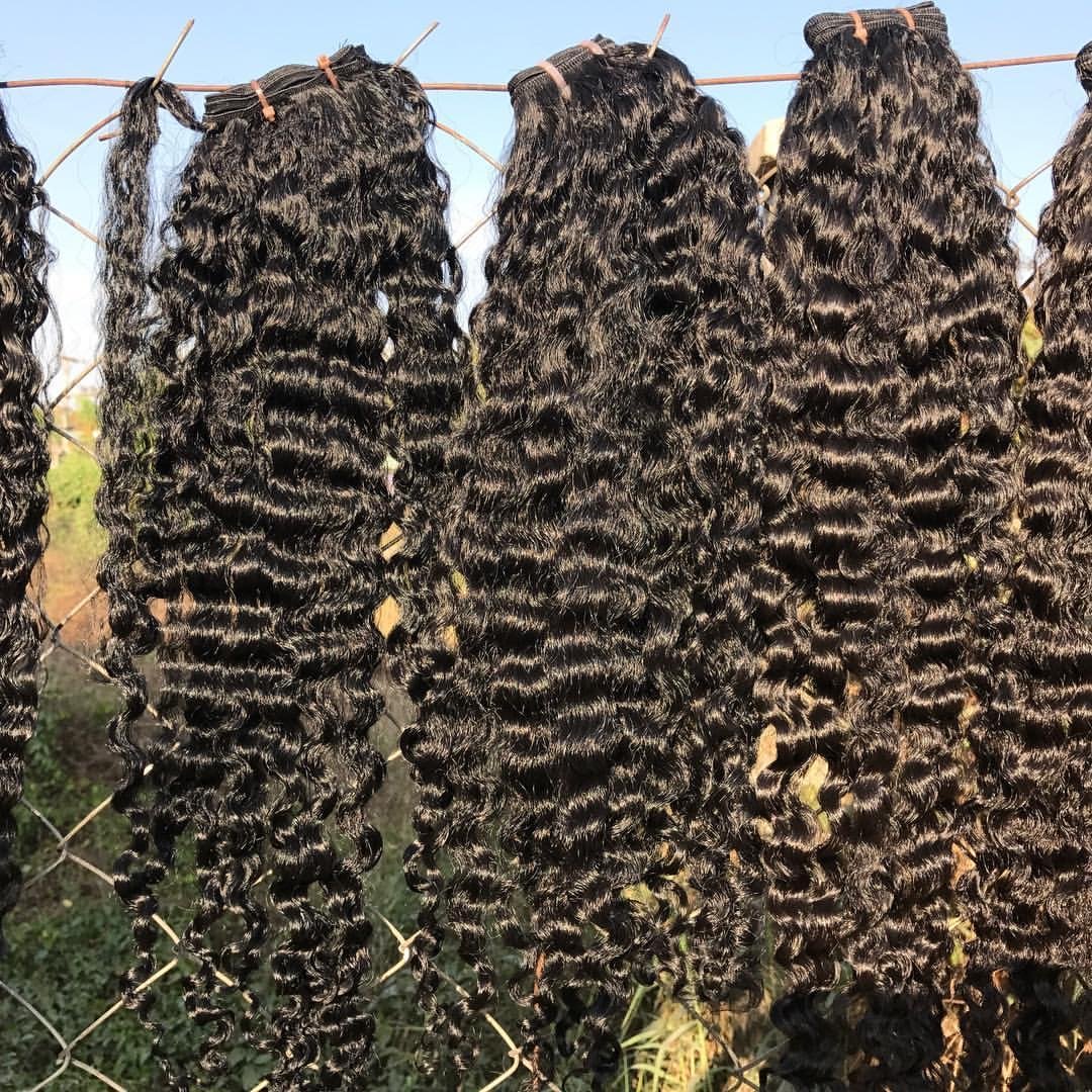 Factory Vendor Raw Vietnamese human hair extension raw hair Burmese Curly bundles