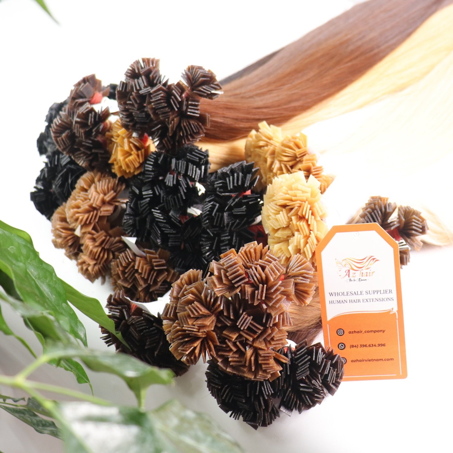 Best Quality Keratin Micro Flat Tip Straight Blonde Color 100% Remy Raw Vietnamese Human Hair Extensions Various Color