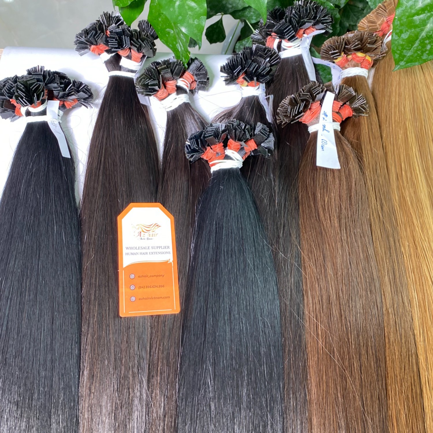 Best Quality Keratin Micro Flat Tip Straight Blonde Color 100% Remy Raw Vietnamese Human Hair Extensions Various Color