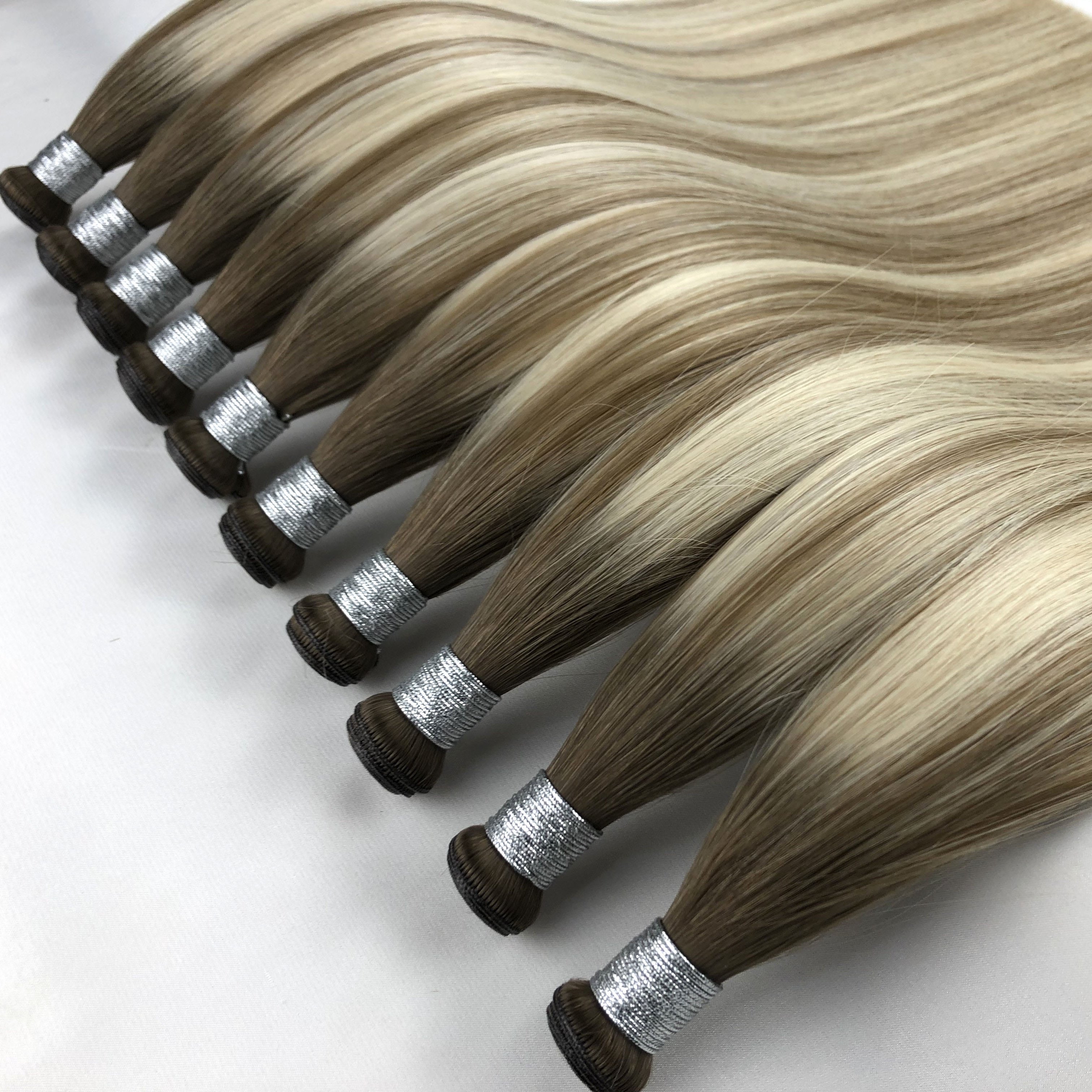 Manufacture Price New Design No Return Hair Thin Soft Remy Virgin Human Hair Genius Weft Hair Extensions