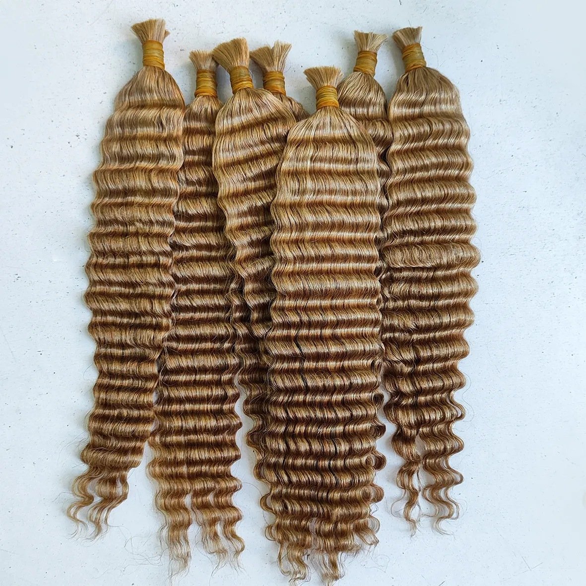 Syrenlore 100% Human Braiding Hair Bulk Human Hair Natural Color for Boho Braids Deep Wave No Weft Curly Brazilian Hair