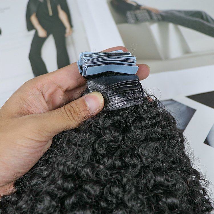 Afro Kinky Curly 100 Raw Cambodian Curly Tape In Hair Curly Extensions Hair With Tape