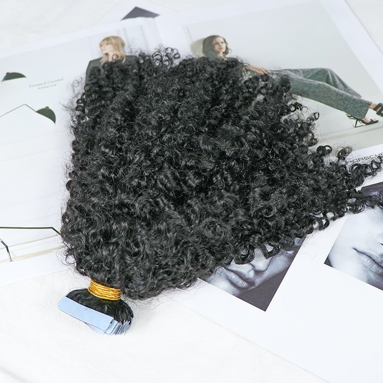 Afro Kinky Curly 100 Raw Cambodian Curly Tape In Hair Curly Extensions Hair With Tape