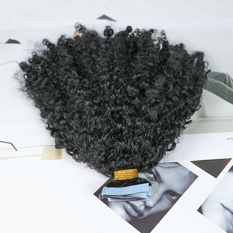 Afro Kinky Curly 100 Raw Cambodian Curly Tape In Hair Curly Extensions Hair With Tape