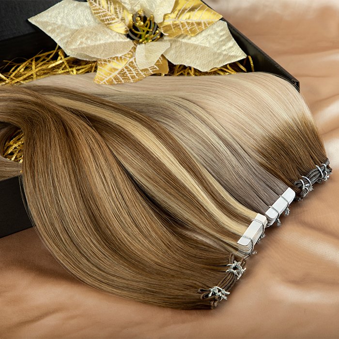LeShine New Arrival Hand Tied Double Drawn Cuticle Aligned Human weft hair extensions hand tied