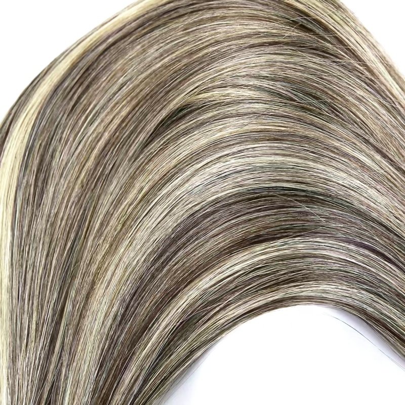 100% European Remy Stick Tip Hair Extension 16-24 Inches Italian Glue I Tip Human Hair Extensions for Women