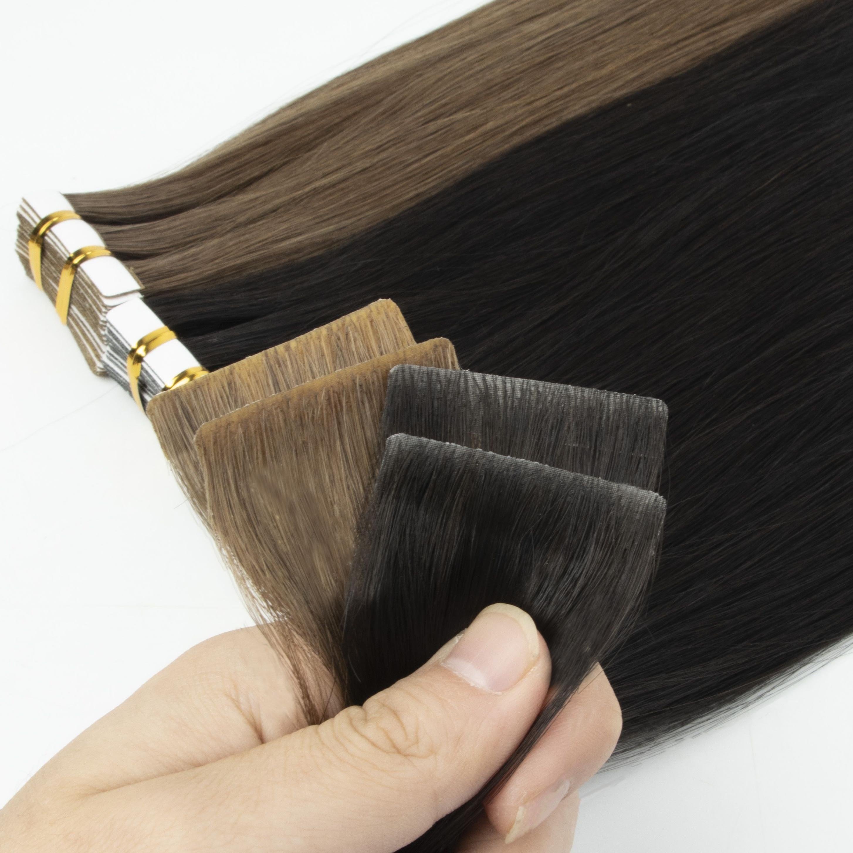 Wholesale Salon Quality Human Hair Extension Invisible Tape In Hair 100 Human Russian Hair Extension