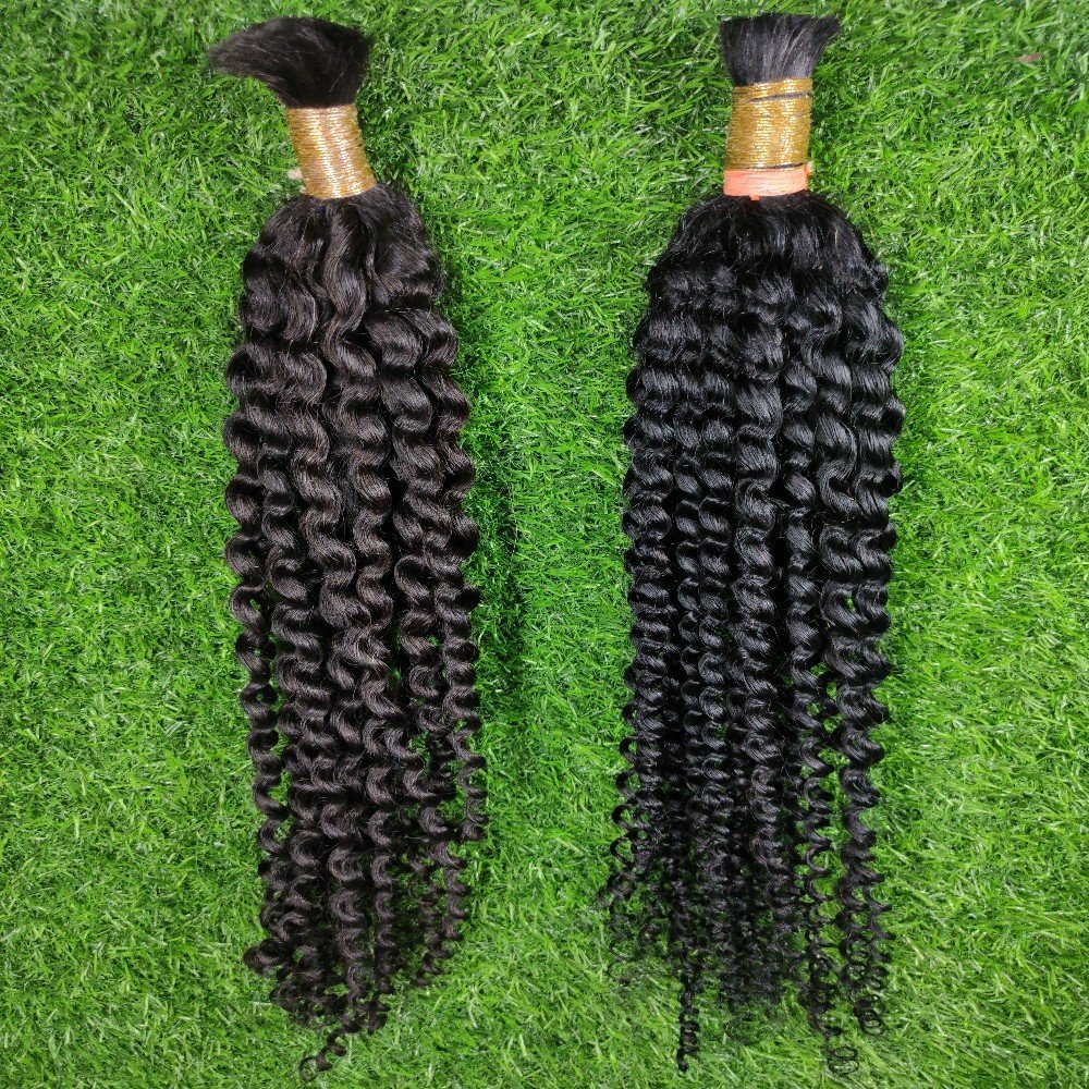 Wholesale Virgin Bulk Indian Kinky Curly Human Hair Extensions for Black Women Raw Steam Wigs Ready to Ship