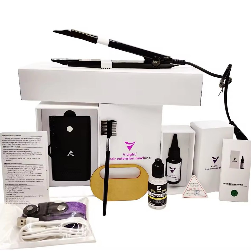 wholesale latest V light system Hair Extension Tools kit For new v light Human Hair Extensions Machine