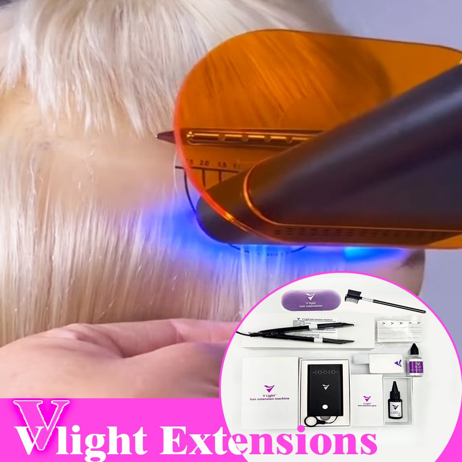 wholesale latest V light system Hair Extension Tools kit For new v light Human Hair Extensions Machine