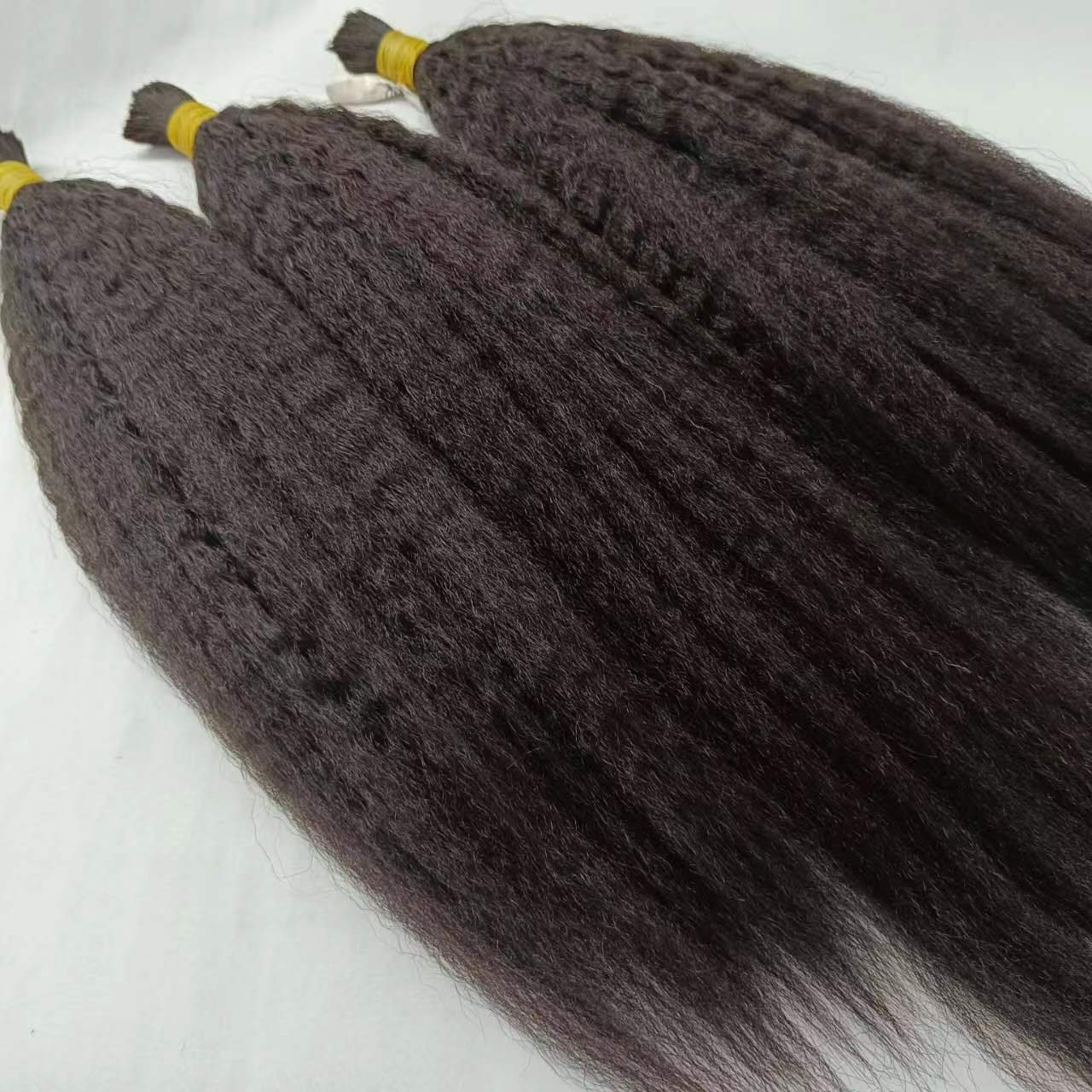 fast shipping wholesale yaki human hair bundles hair bulk bundles kinky straight bulk human hair for braiding