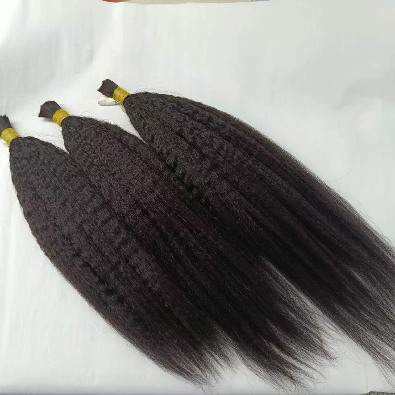 fast shipping wholesale yaki human hair bundles hair bulk bundles kinky straight bulk human hair for braiding