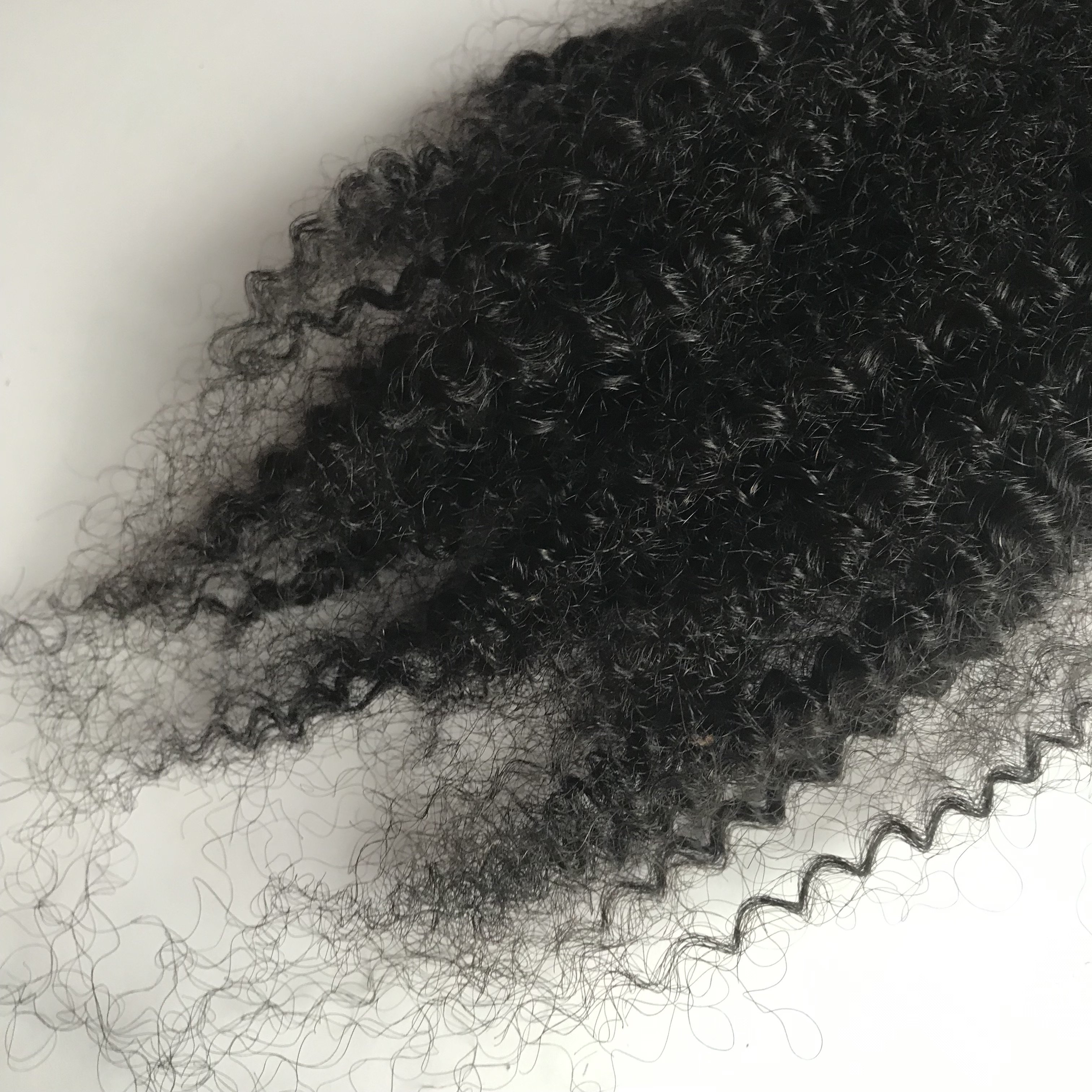 Unprocessed cheveux naturel afro kinky bulk human hair wick for braids twists dreadlocks extensions