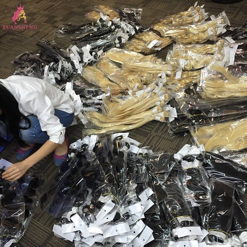 Direct Sell individual extension human virgin brazilian hair for factory price 100% raw remy natural human hair extension
