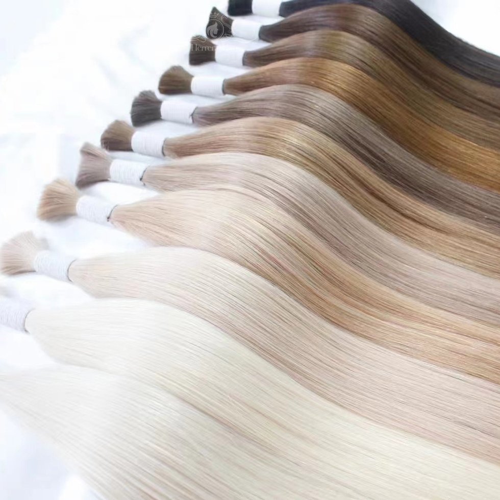 Luxury Virgin Raw Human Hair Bulk Factory Supplier Remi Cuticle Aligned Russian Extensiones Cabello Natural Hair Extensions