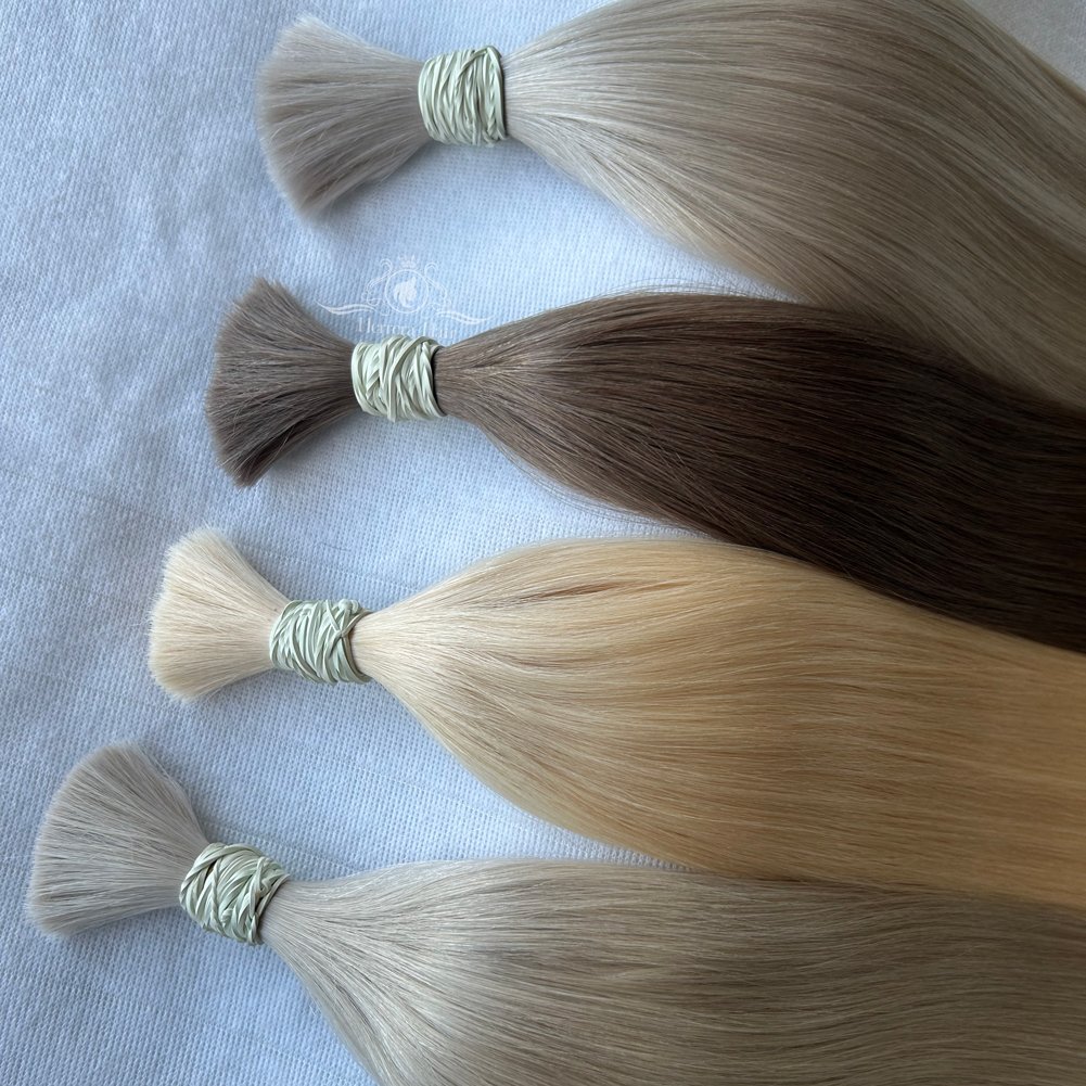 Luxury Virgin Raw Human Hair Bulk Factory Supplier Remi Cuticle Aligned Russian Extensiones Cabello Natural Hair Extensions