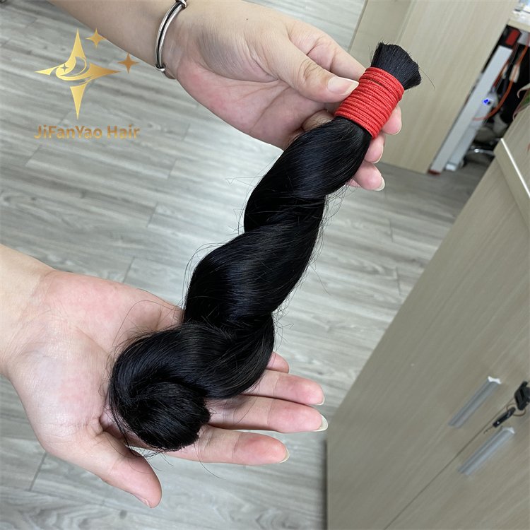 Wholesale Human Braiding Hair Bulk No Weft Pre Stretched Wholesale Bulk Human Hair For Braiding Loose Wave