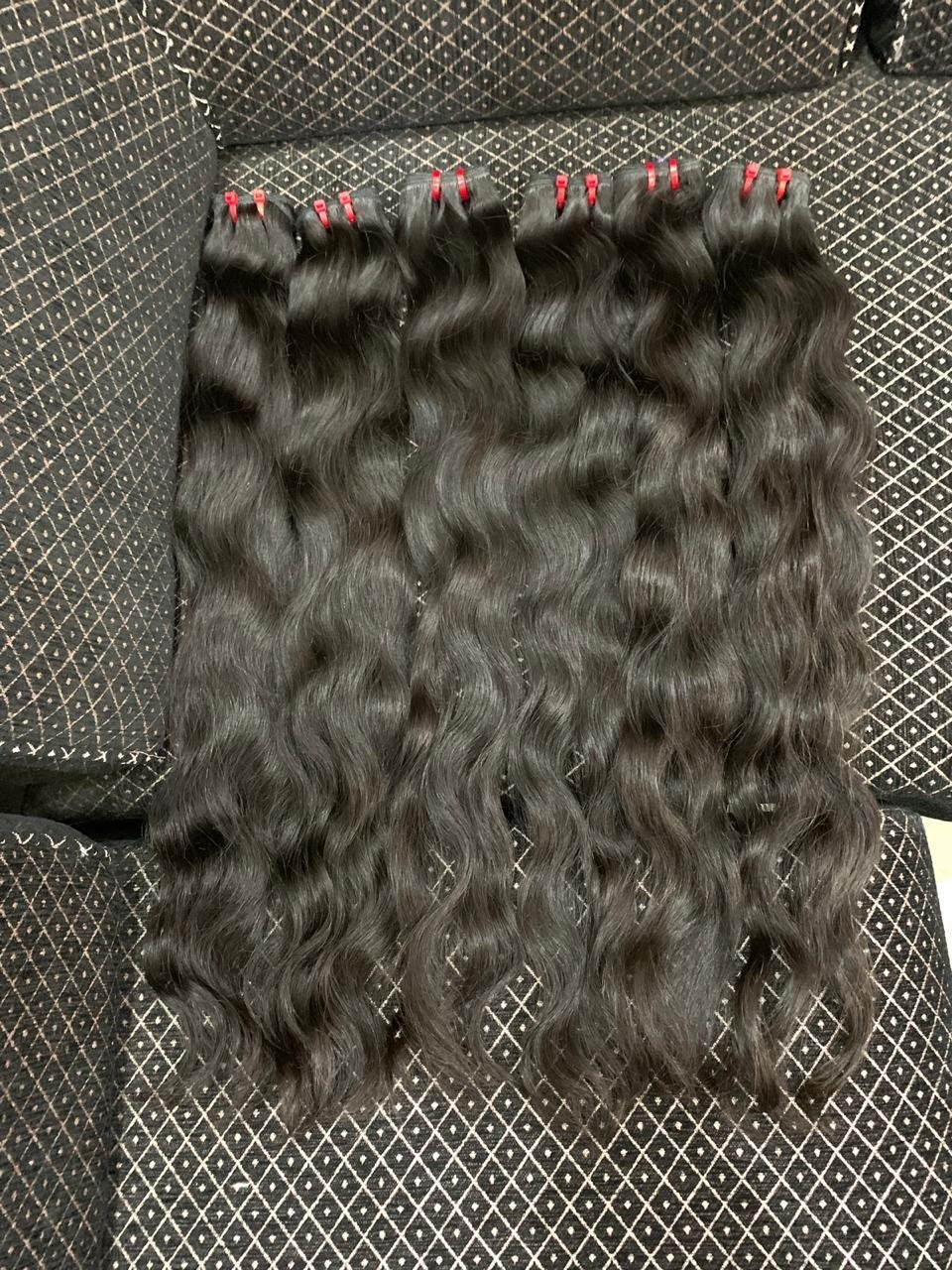 Remy Hair 100% Raw Unprocessed Virgin Indian Temple Loose Body Human Hair Extensions from Top Listed Indian Seller